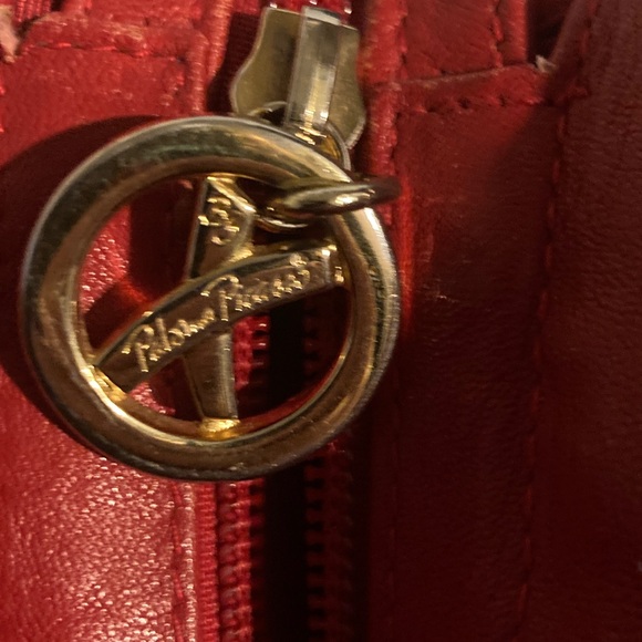 Paloma Picasso Red Shoulder Bag with Gold Detail - Picture 4 of 4